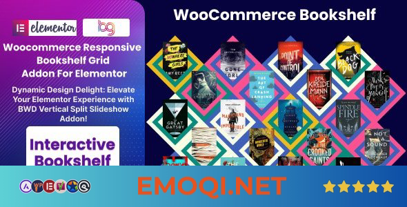 Download BWD Woocommerce Responsive Bookshelf Grid Addon For Elementor v1.0